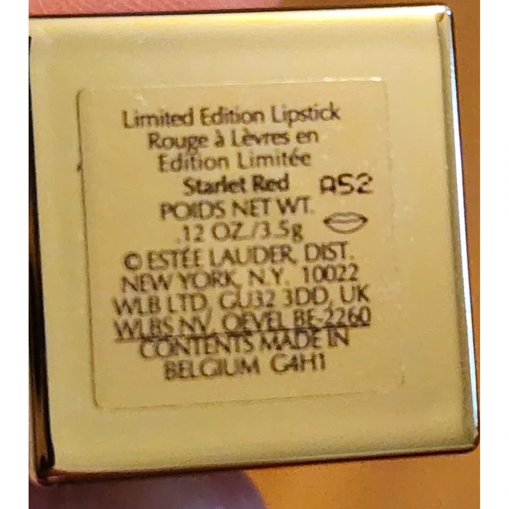 Estee Lauder Limited Edition‎ Scarlet Red Lipstick 12oz/3.5g BRAND NEW